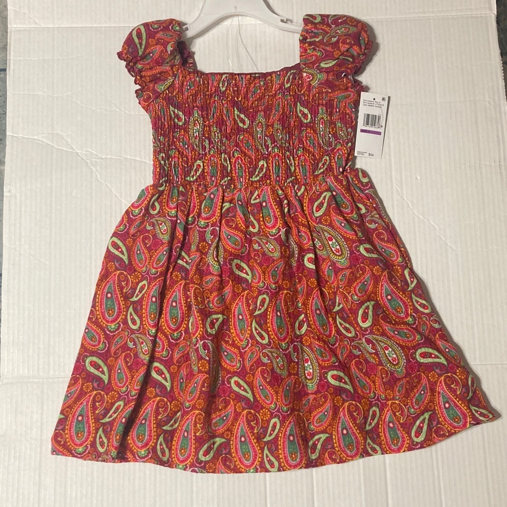 Blueberi Boulevard Size 5 Colorful Paisley Kids Dress